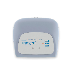 This is the external battery charger for the Inogen G3 Portable Oxygen concentrator.