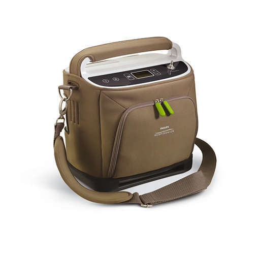 This is the Respironics SimplyGo portable oxygen concentrator.